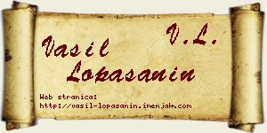 Vasil Lopašanin vizit kartica